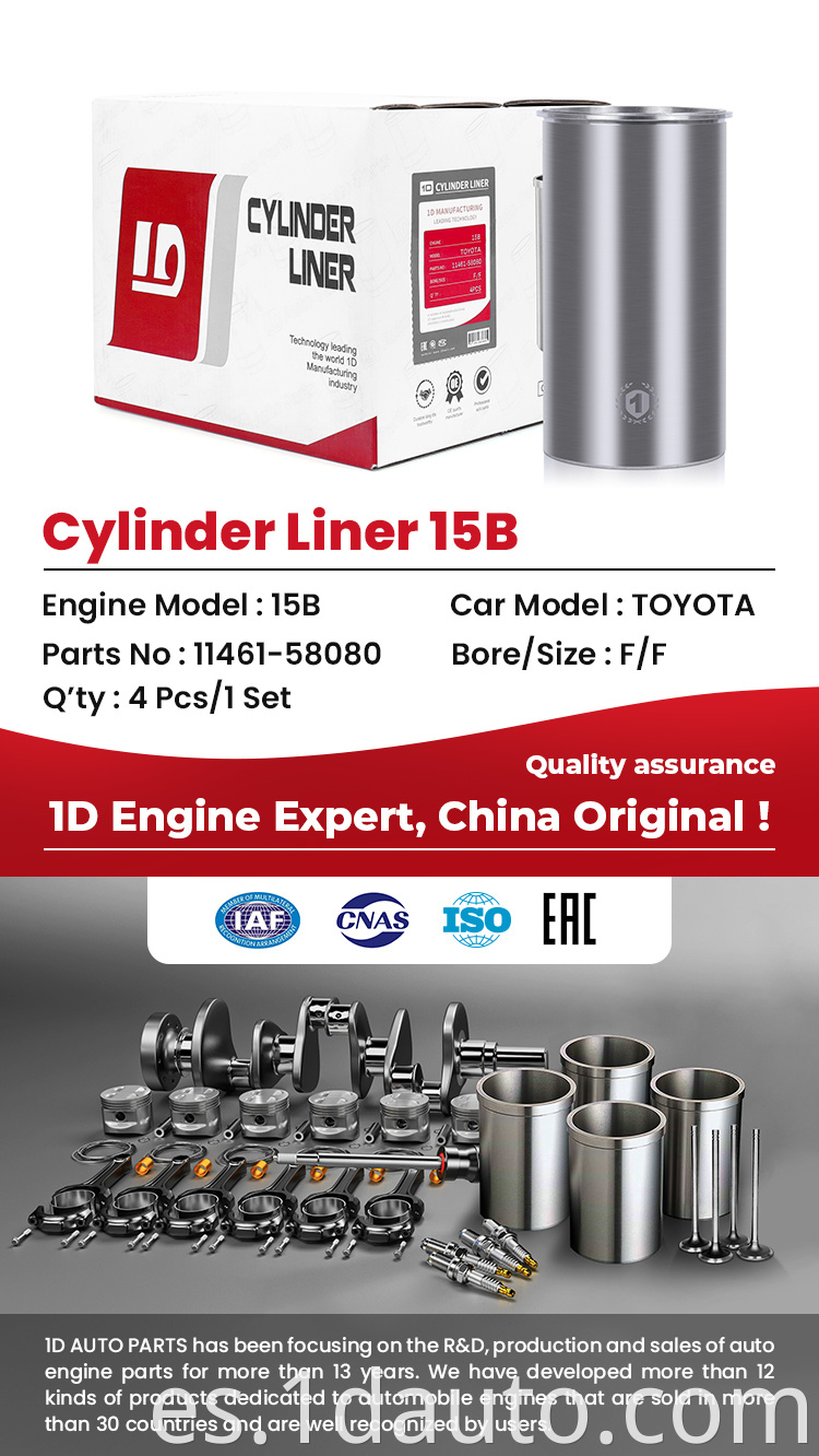 Engine Part Cylinder Liner 15B